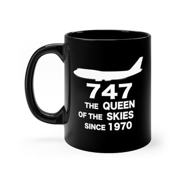 BOEING 747 DESIGNED MUG Printify